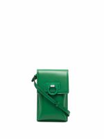 Ferragamo mini sac à bandoulière Gancini en cuir - Vert Ferragamo mini sac à bandoulière Gancini en cuir - Vert