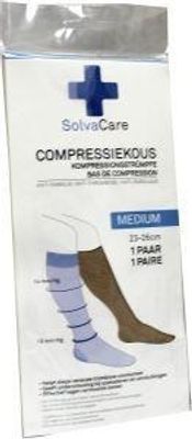 Compressiekous beige M 23 - 26 cm