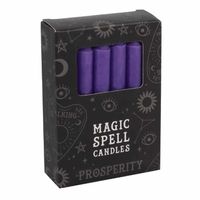 Magic Spell Kaarsen Welvaart (Paars - 12 stuks)