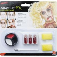 Complete horror zombie/vampier schmink set met bloedcapsules - Halloween verkleed accessoires