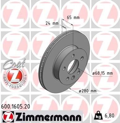 Remschijf Coat Z 600160520