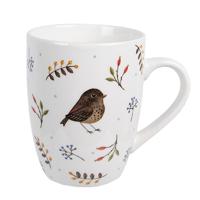 Mok Wit Keramiek Vogel 350ml