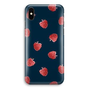 Framboosjes: iPhone Xs Volledig Geprint Hoesje