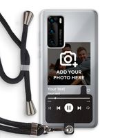 Music Player: Huawei P40 Transparant Hoesje met koord