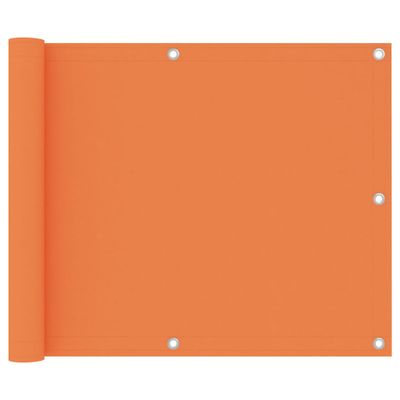VidaXL Balkonscherm 75x600 cm oxford stof oranje