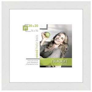Nielsen Design nielsen fotolijst 8988052 apollon wit 20x20 / 14x14 cm