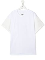 MM6 Maison Margiela Kids t-shirt bicolore à logo - Blanc - thumbnail