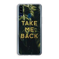 Take me back: Samsung Galaxy A20s Transparant Hoesje