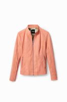 Slim fit bikerjack - ORANGE - XS - thumbnail