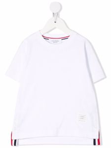 Thom Browne Kids t-shirt en coton à col ras du cou - Blanc