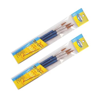 Centrum Penselen - set van 6x stuks - schilderen - kwasten - hobby - schoolspullen