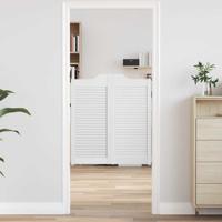 Draaideuren louvre design 2 paar 90x80 cm wit