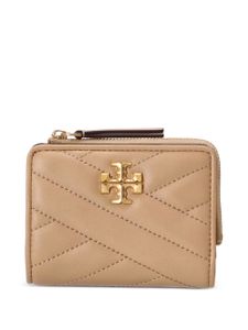 Tory Burch portefeuille Kira Chevron à design pliant - Tons neutres