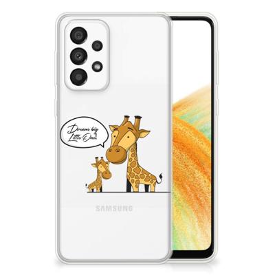 Samsung Galaxy A33 5G Telefoonhoesje met Naam Giraffe
