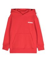 JACQUEMUS L'ENFANT hoodie à logo imprimé - Rouge - thumbnail