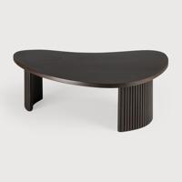 Ethnicraft Organische Salontafel 'Boomerang' Gevernist Mahoniehout, 90 x 61cm, kleur Donkerbruin