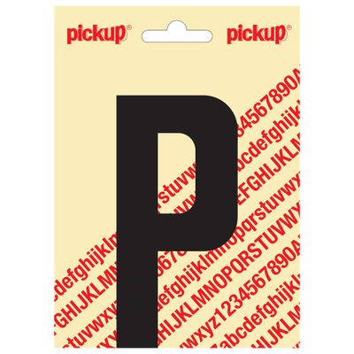 Plakletter Nobel 120mm zwart P