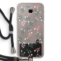 Small white flowers: Samsung Galaxy J4 Plus Transparant Hoesje met koord Small white flowers: Samsung Galaxy J4 Plus Transparant Hoesje met koord