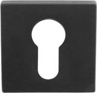Formani Cilinderplaatje SQUARE LSQBY50 - PVD mat zwart - thumbnail