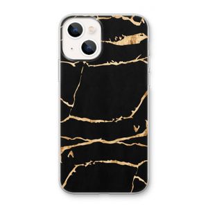 Gouden marmer: iPhone 13 mini Transparant Hoesje