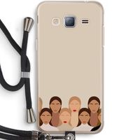 Girls girls girls: Samsung Galaxy J3 (2016) Transparant Hoesje met koord