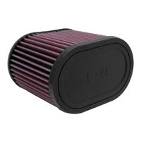 K&N universeel ovaal filter 70mm aansluiting, 159mm x 102mm, 127mm Hoogte (RU-1500) RU1500