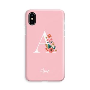 Pink Bouquet: iPhone Xs Volledig Geprint Hoesje