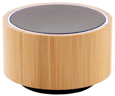 XD Collection speaker Bamboo 3W bluetooth led lichtbruin 2 delig XD Collection speaker Bamboo 3W bluetooth led lichtbruin 2 delig
