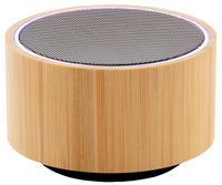 XD Collection speaker Bamboo 3W bluetooth led lichtbruin 2 delig - thumbnail