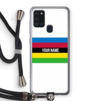 WK Wielrennen: Samsung Galaxy A21s Transparant Hoesje met koord