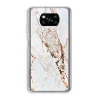 Goud marmer: Xiaomi Poco X3 NFC Transparant Hoesje