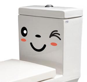 Sticker wc Knipoog