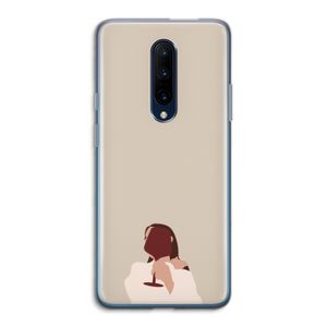 I drink wine: OnePlus 7 Pro Transparant Hoesje