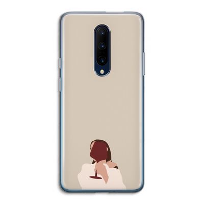 I drink wine: OnePlus 7 Pro Transparant Hoesje