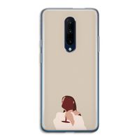 I drink wine: OnePlus 7 Pro Transparant Hoesje