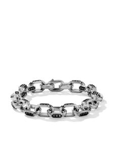 David Yurman bracelet 9.5 mm en argent serti de diamants