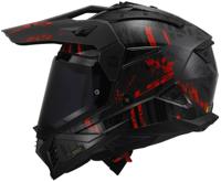 LS2 endurohelm "mx702 pioneer ii crazy" helmet mx702 pioneer ii crazy sw/rt gr. xl