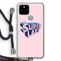Superlady: Pixel 5 Transparant Hoesje met koord Superlady: Pixel 5 Transparant Hoesje met koord