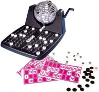 Noris bingo-spel 32 x 24 cm zwart/blauw 104-delig - thumbnail