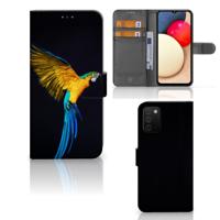 Samsung Galaxy A03s | Telefoonhoesje | Met pasjeshouder | Papegaai