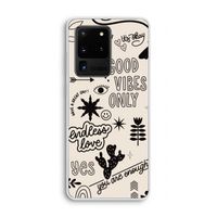 Good vibes: Samsung Galaxy S20 Ultra Transparant Hoesje