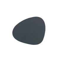 LIND DNA - Glass Mat Curve - Onderzetter 11x13cm Nupo Anthracite