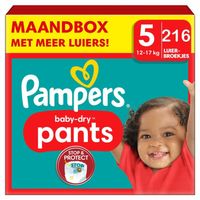 Pampers - Baby Dry Pants - Maat 5 - Maandbox - 216 stuks - 12/17KG