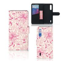 Xiaomi Mi 9 Lite Hoesje Pink Flowers Xiaomi Mi 9 Lite Hoesje Pink Flowers
