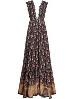 ETRO paisley-print sleeveless maxi dress - Bleu - thumbnail