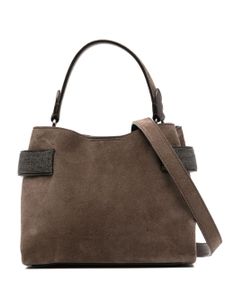 Brunello Cucinelli petit sac cabas Essence - Marron