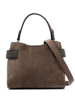 Brunello Cucinelli petit sac cabas Essence - Marron - thumbnail