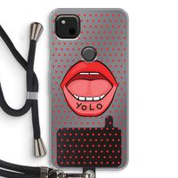 Yolo Denise: Pixel 4a Transparant Hoesje met koord