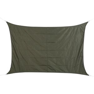 Polyester schaduwdoek/zonnescherm Curacao rechthoekig grijs 2 x 3 meter