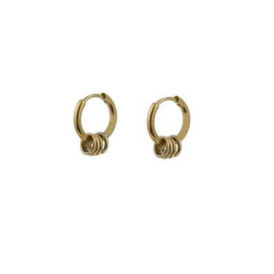 Go Dutch Label Creolen met Ringetjes Goud